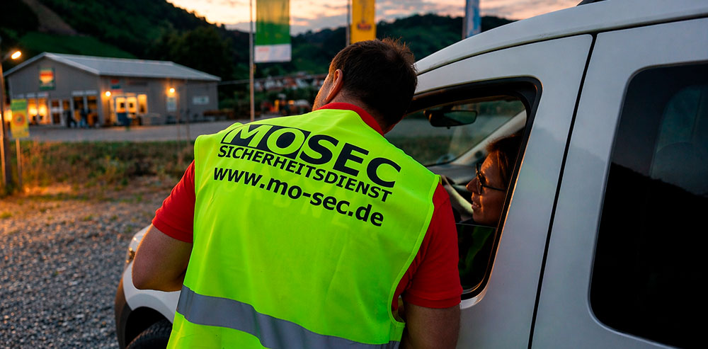 Sicherheitspersonal bei Unternehmensevents